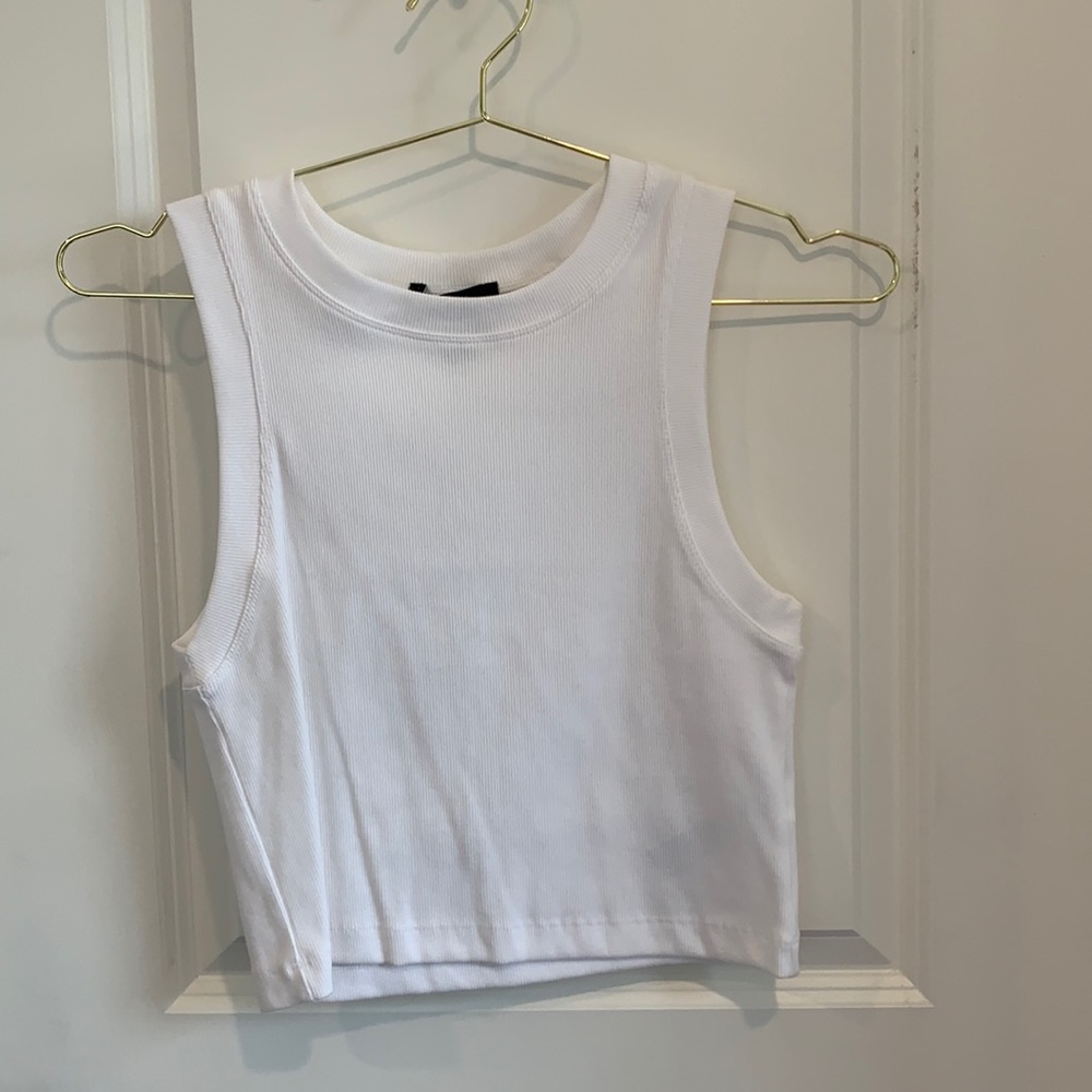 Forever 21 White Muscle Tank